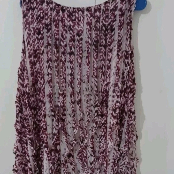 Avenue Black and Pink Patterned Tank Top - Picture 4 of 6